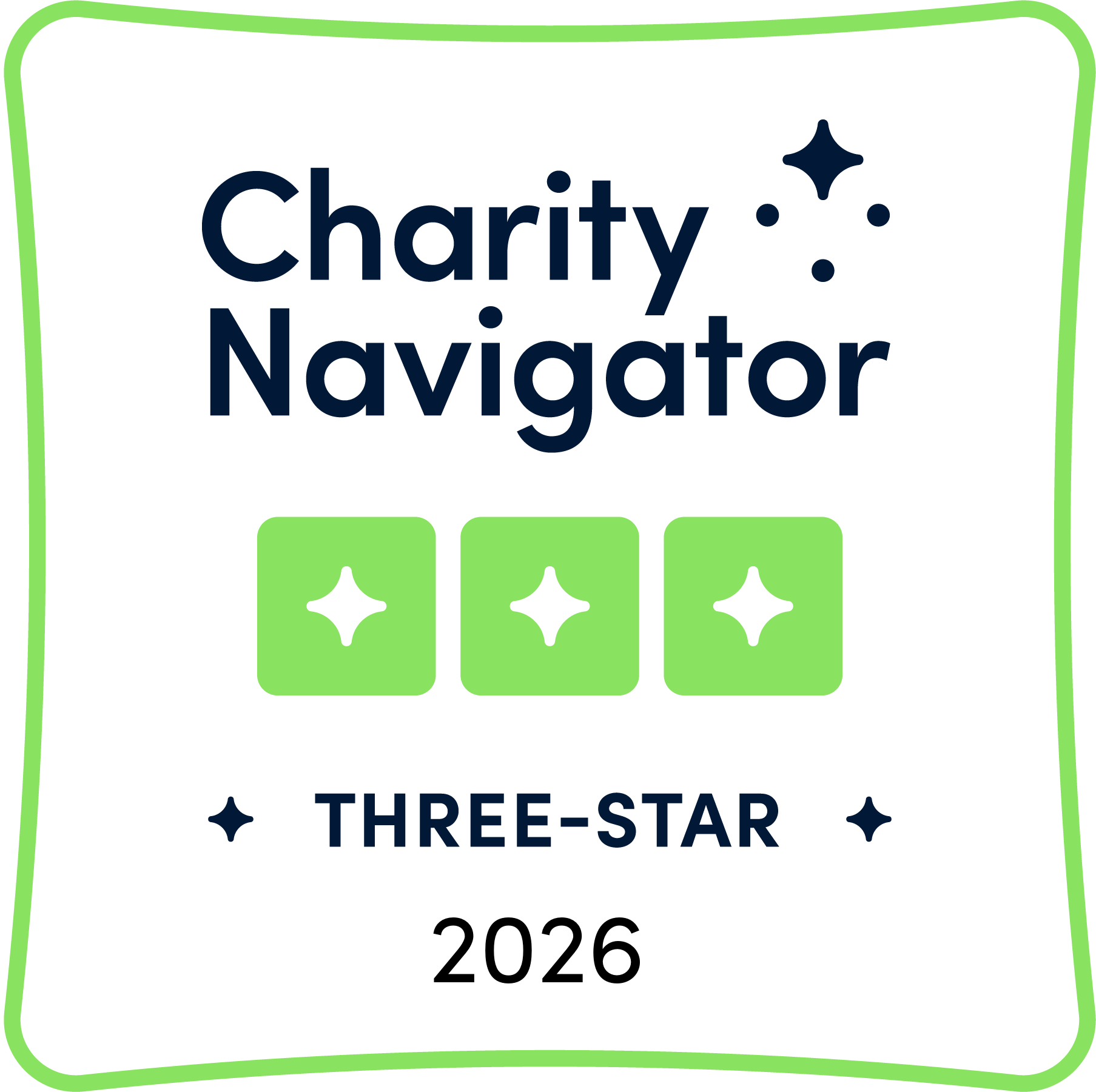 Charity Navigator Three-Star Rating